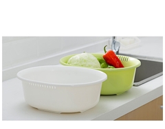 Chậu nhựa 5.3L màu trắng