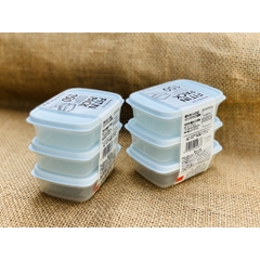 Set 3 hộp nhựa nắp dẻo 150ml xanh mint