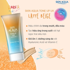 Kem Chống Nắng Skin Aqua Tone Up UV Essence Latte Beige 80g