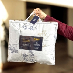 Chăn mát 100% Tencel sợi gỗ cao cấp Kawa - size 200*230cm - mẫu hoa ghi