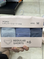 Set quần lót Gu màu xanh sz M