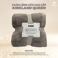 Chăn lông cừu màu nâu nhạt