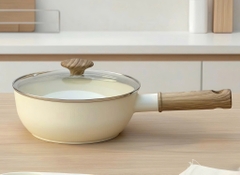 Chảo nhôm đúc sâu 
lòng chống dính 
Todaii - 18cm, nắp 
kính