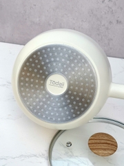 Chảo nhôm đúc sâu 
lòng chống dính 
Todaii - 18cm, nắp 
kính