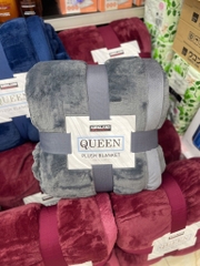 Chăn lông cừu màu ghi xám