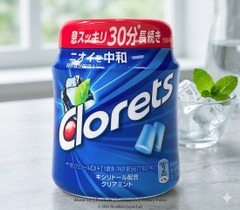 Kẹo cao su bạc hà Clorets XP Clear Mint Bottle 140g