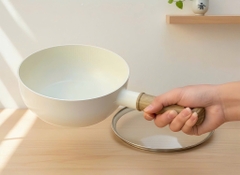 Chảo nhôm đúc sâu 
lòng chống dính 
Todaii - 18cm, nắp 
kính