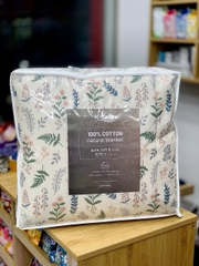 Chăn bông trần lông đại hàn Kawa size 200*230cm - mẫu hoa