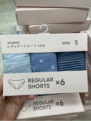 Set quần lót Gu màu xanh sz S