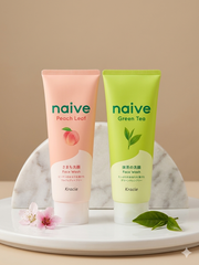 Sữa rửa mặt Kracie NAIVE FACE WASH (PEACH LEAF) 130G