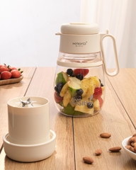 Máy xay sinh tố cầm tay Kaiyo, model KHB-417, dung tích 1000ml, màu trắng be