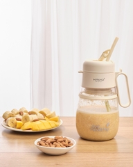 Máy xay sinh tố cầm tay Kaiyo, model KHB-417, dung tích 1000ml, màu trắng be