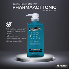 Sữa Tắm Cho Nam Cool Body Soap Pharmaact Nhật Bản
