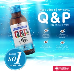 Nước uống bổ mắt Kowa Q&P 100ml x 10 chai
