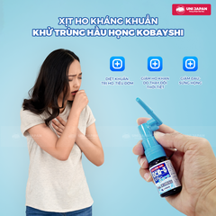 Xịt họng giảm ho kháng khuẩn kobayashi