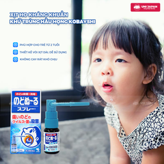 Xịt họng giảm ho kháng khuẩn kobayashi