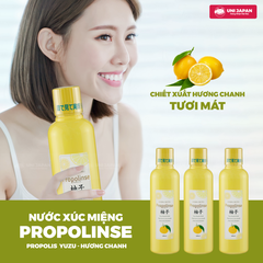 Nước súc miệng Propolinse Propolis Yuzu - Hương chanh