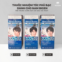 Nhuộm Tóc Phủ Bạc Cho Nam Bigen Số 5