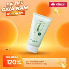 Sữa Rửa Mặt Trà xanh Rohto Shirochasou 120g