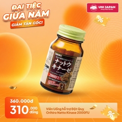 Viên Uống hỗ trợ Đột Quỵ Orihiro Natto Kinase 2000FU