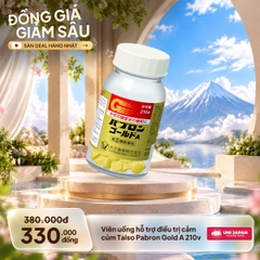 Viên uống hỗ trợ điều trị cảm cúm Taiso Pabron Gold A 210v