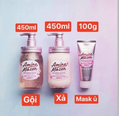 Set dầu gội xả ủ tóc Amino Mason Sakura Đào