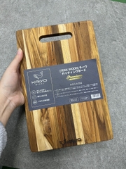 Thớt thái gỗ teak vân ngang hình chữ nhật size S