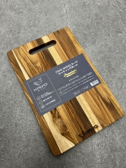 Thớt thái gỗ teak vân ngang hình chữ nhật size S