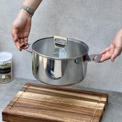 Nồi đúc inox 3 lớp đáy liền Try-Ply Kaiyo size 20cm