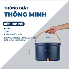 Cây lau nhà thông minh tách nước bẩn Kaiyo màu xanh navy