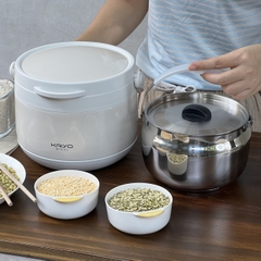 Nồi ủ chân không Kaiyo màu trắng, dung tích 3,0 lít