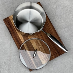 Quánh đúc Inox 3 lớp đáy liền Tri-Ply Kaiyo size 16cm