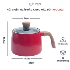Nồi chiên ngập dầu Kaiyo màu đỏ