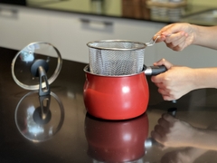 Nồi chiên ngập dầu Kaiyo màu đỏ 15cm