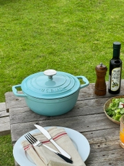 Nồi gang Oceno màu xanh Mint 22cm