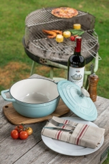 Nồi gang Oceno màu xanh Mint 22cm