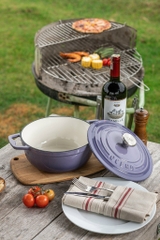Nồi gang Oceno màu tím Lavender 22cm