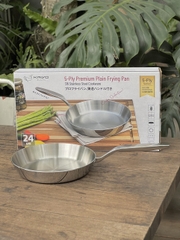Chảo inox 316 liền khối 5-ply Premium Kaiyo 24cm