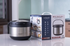 Nồi ủ chân không Kaiyo màu Inox, dung tích 3,0 lít