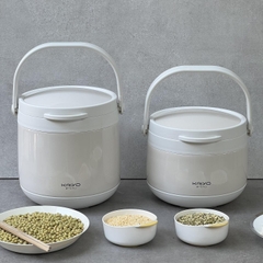 Nồi ủ chân không Kaiyo màu trắng, dung tích 4,5 lít