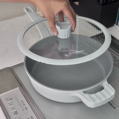 Chảo nhôm đúc full induction Ocean Waves Kaiyo, 26cm