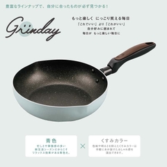 Chảo chống dính đá hoa cương Grinday Kakusee - size 24cm sâu lòng