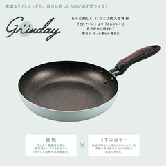 Chảo chống dính đá hoa cương Grinday Kakusee - size 26cm nông lòng