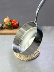 Chảo inox 316 liền khối 5-ply Premium Kaiyo - thành cao, size 26cm