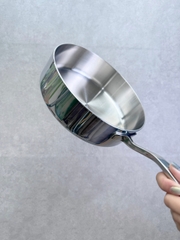 Chảo inox 316 liền khối 5-ply Premium Kaiyo - thành cao, size 20cm