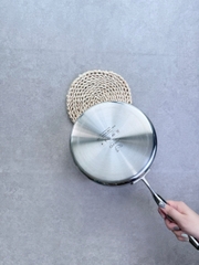 Chảo inox 316 liền khối 5-ply Premium Kaiyo - thành cao, size 20cm
