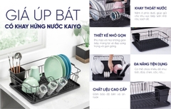 Giá úp bát có khay hứng nước Kaiyo, 45,4 x 32.3 cm