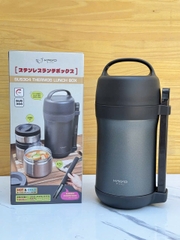 Hộp cơm giữ nhiệt Kaiyo 1600ml, màu ghi