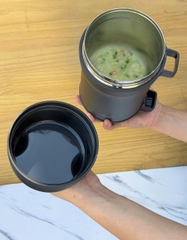 Hộp cơm giữ nhiệt Kaiyo 1600ml, màu ghi