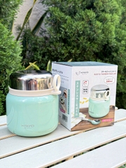 Bình ủ cháo Kaiyo dung tích 500ml, màu xanh mint